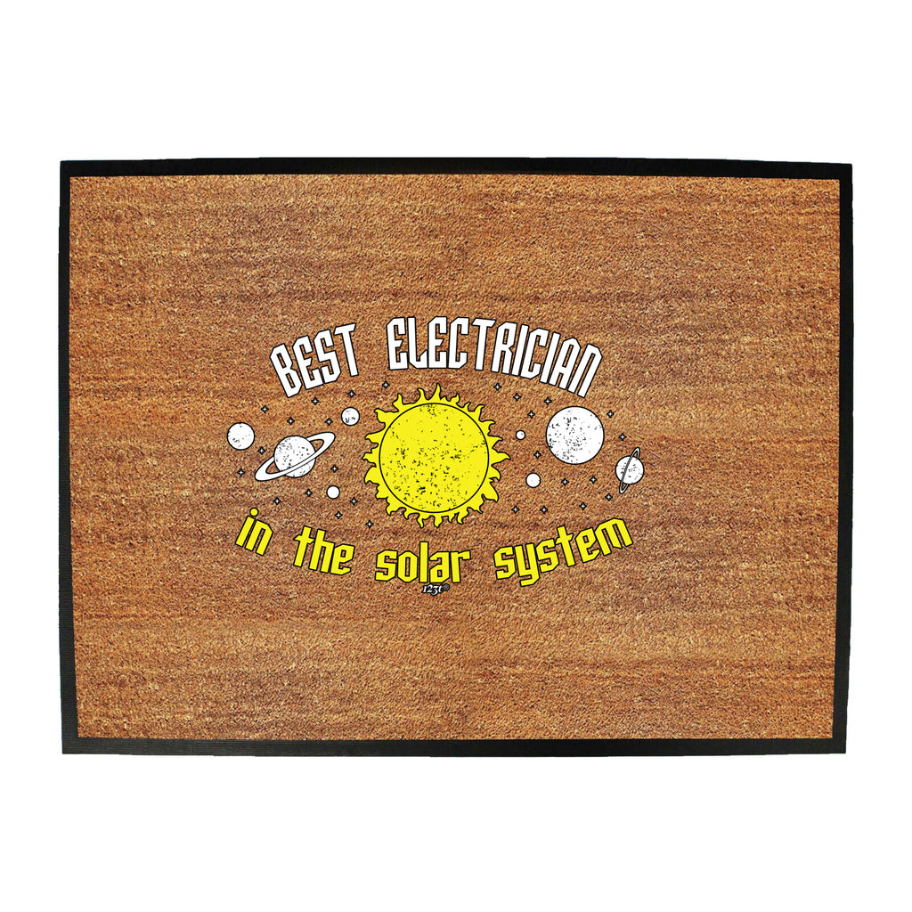 Best Electrician Solar System - Funny Novelty Doormat