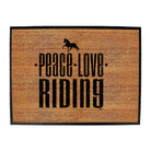 Peace Love Riding - Funny Novelty Doormat