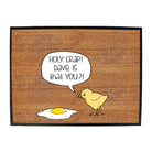 Holy Crap Dave Chicken Egg - Funny Novelty Doormat