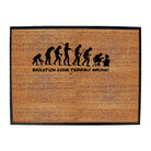 Evolution Gone Terribly Wrong - Funny Novelty Doormat