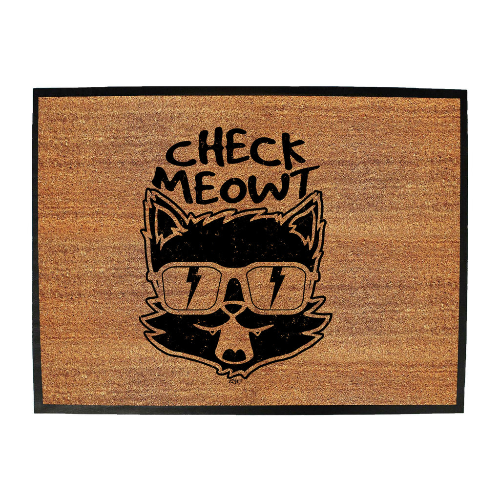 Check Meowt Cat - Funny Novelty Doormat