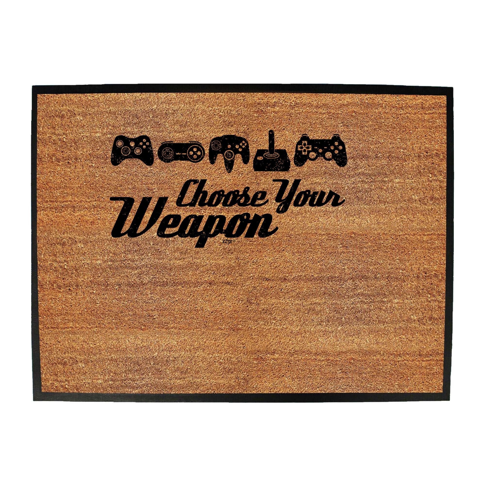 Gamer Choose Your Weapon - Funny Novelty Doormat