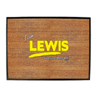 Lewis V1 Lifetime Member - Funny Novelty Doormat