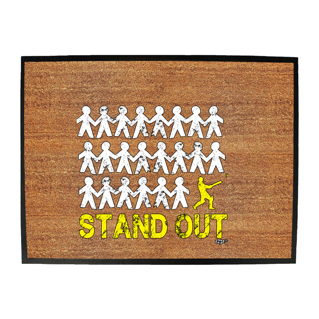 Stand Out Cricket - Funny Novelty Doormat