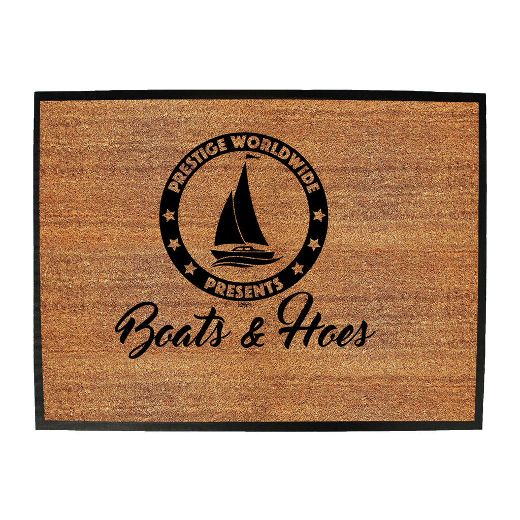 Boats And Hoes Ocean Bound - Funny Novelty Doormat