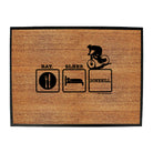 Rltw Eat Sleep Downhill - Funny Novelty Doormat