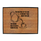The First Rule Of Tea Club - Funny Novelty Doormat