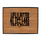 Dw Life Is Better At The Lake - Funny Novelty Doormat