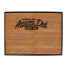 Awesome Dad Since 2017 - Funny Novelty Doormat