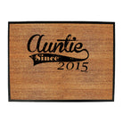 Auntie Since 2015 - Funny Novelty Doormat