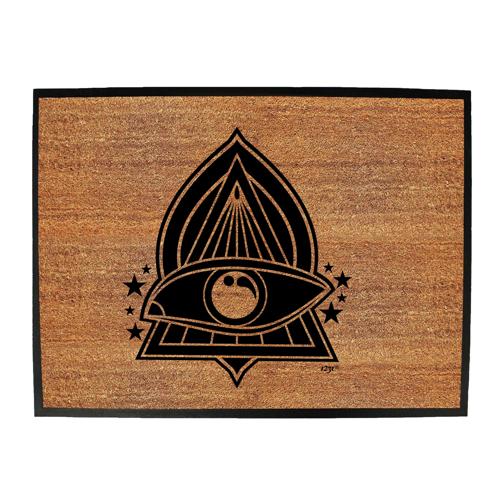 Festival Triangle Eye White - Funny Novelty Doormat
