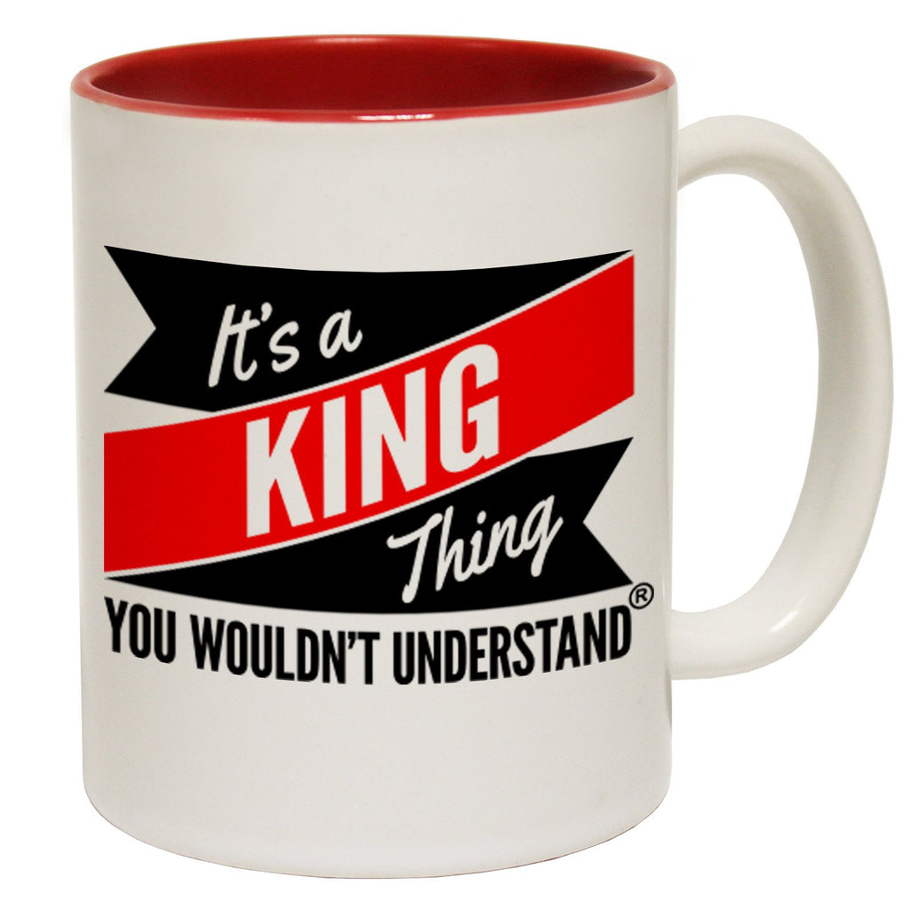 123t New It's A King Thing You Wouldn't Understand Funny Mug, 123t Mugs