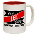 123t New It's A Lee Thing You Wouldn't Understand Funny Mug, 123t Mugs