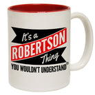 123t New It's A Robertson Thing You Wouldn't Understand Funny Mug, 123t Mugs
