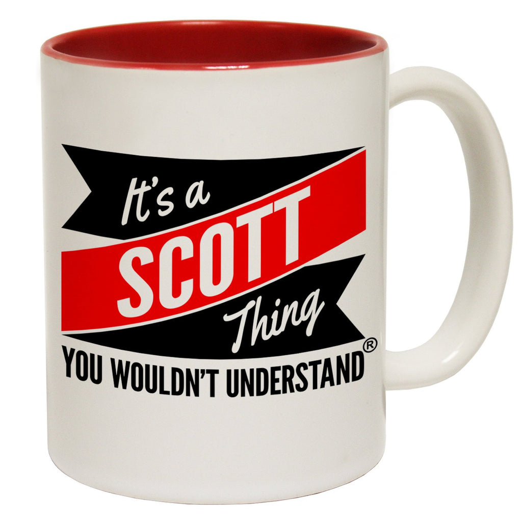 123t New It's A Scott Thing You Wouldn't Understand Funny Mug, 123t Mugs