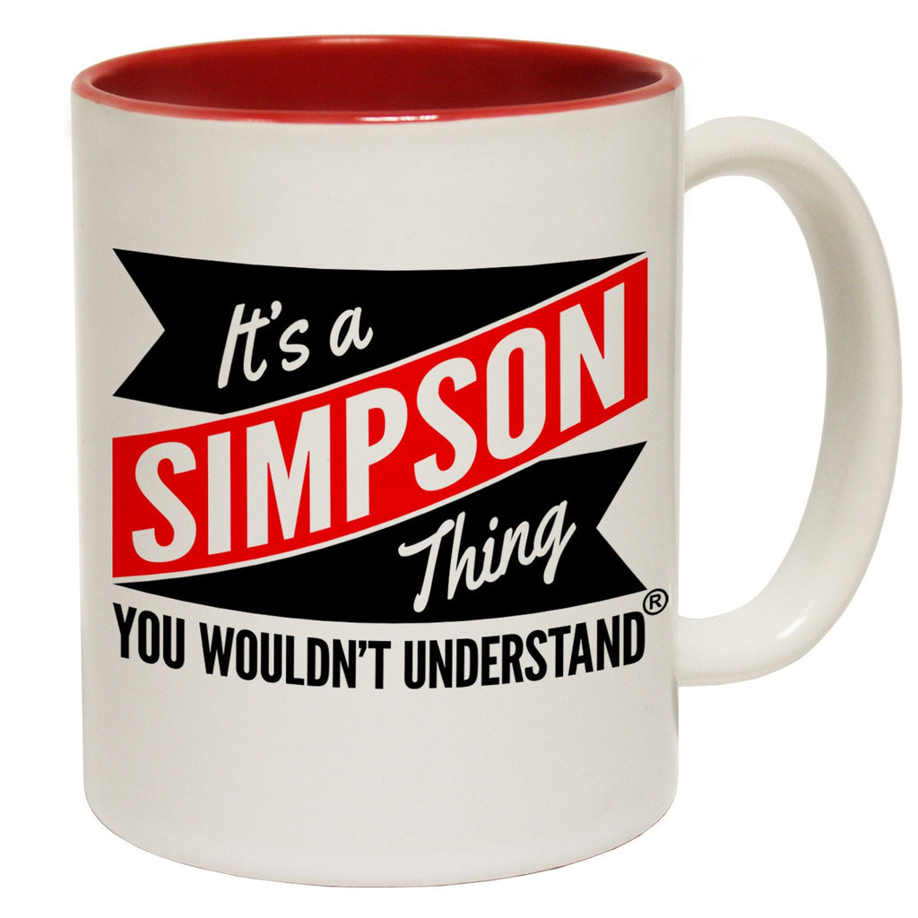123t New It's A Simpson Thing You Wouldn't Understand Funny Mug, 123t Mugs