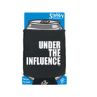Under The Influence White - Funny Stubby Holder With Base