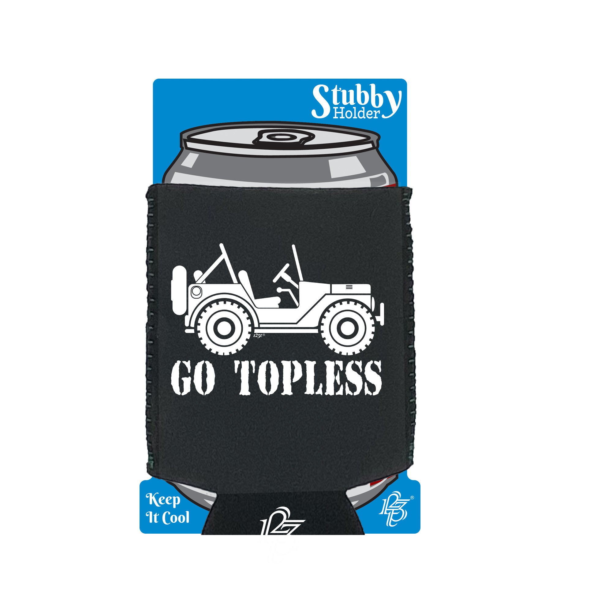 Go Topless - Funny Stubby Holder With Base