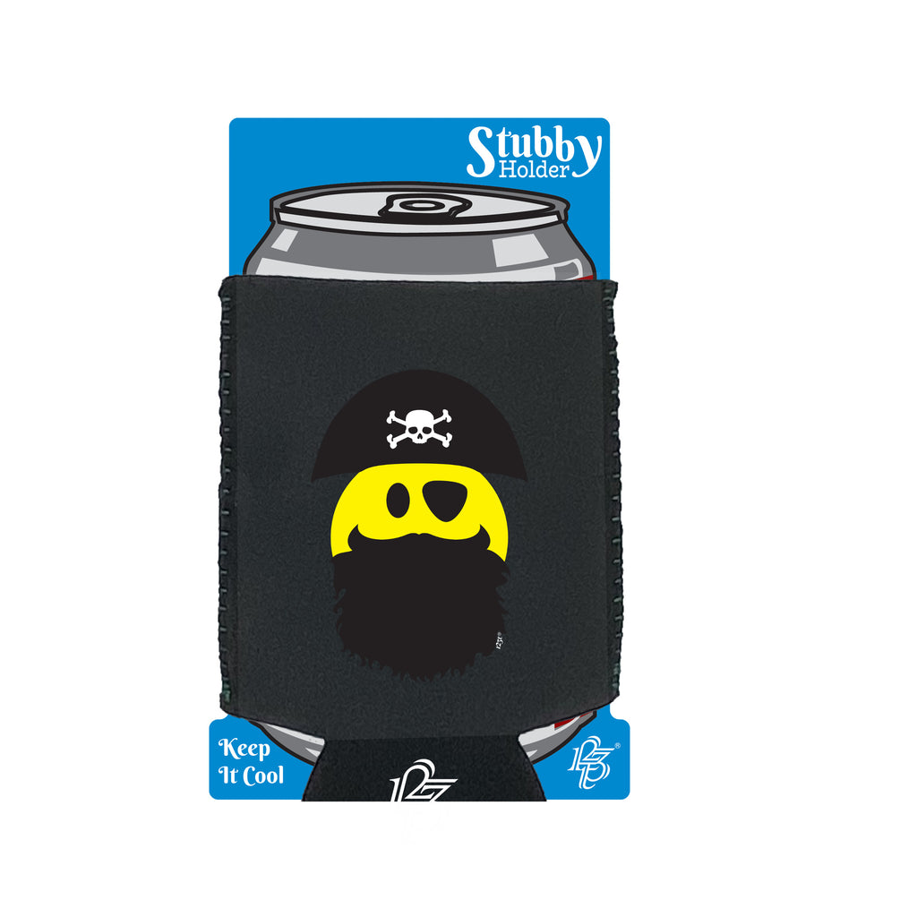 Pirate Smile - Funny Stubby Holder With Base
