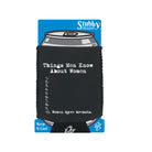 Things Men Know About Women - Funny Stubby Holder With Base
