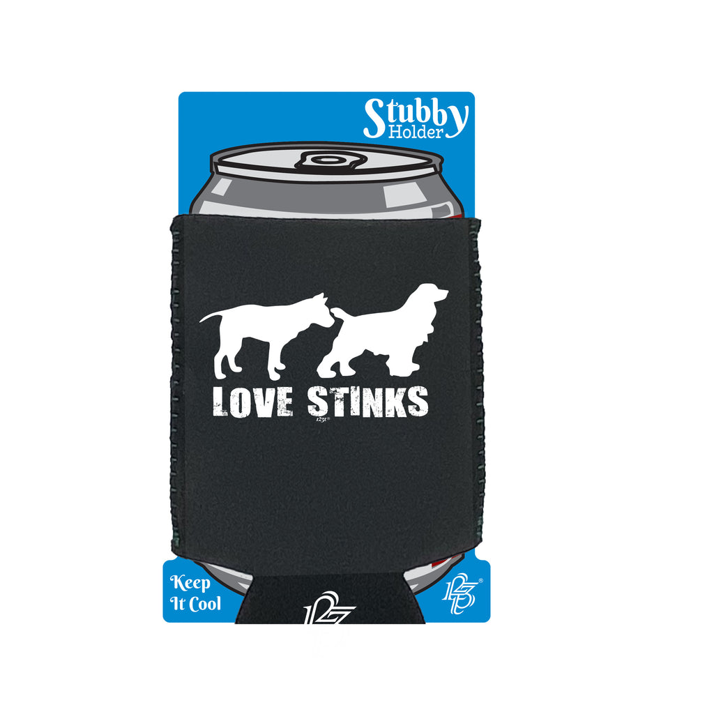 Love Stinks - Funny Stubby Holder With Base