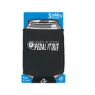 Rltw When In Doubt Pedal It Out White - Funny Stubby Holder With Base