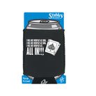 Poker Will Not Overplay Ace King - Funny Stubby Holder With Base