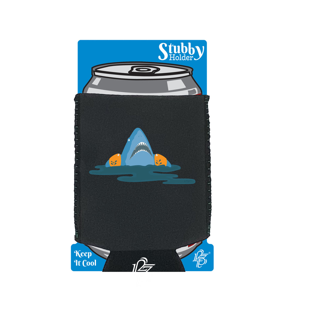 Water Wings Shark - Funny Stubby Holder With Base