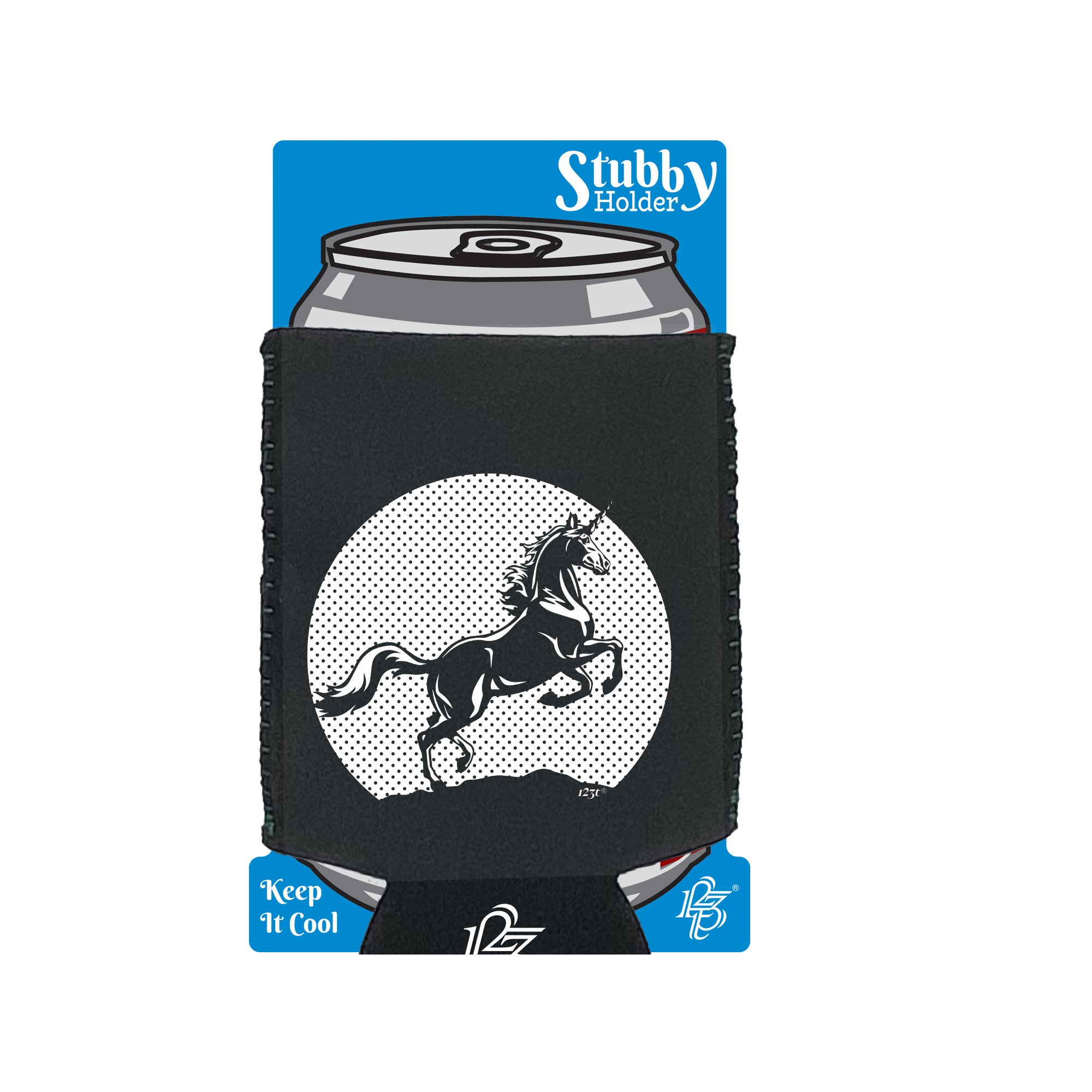 Sunset Unicorn - Funny Stubby Holder With Base