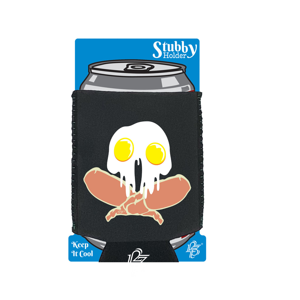 Ghoul Breakfast - Funny Stubby Holder With Base