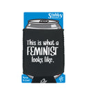 This Is What A Feminist Looks Like - Funny Stubby Holder With Base