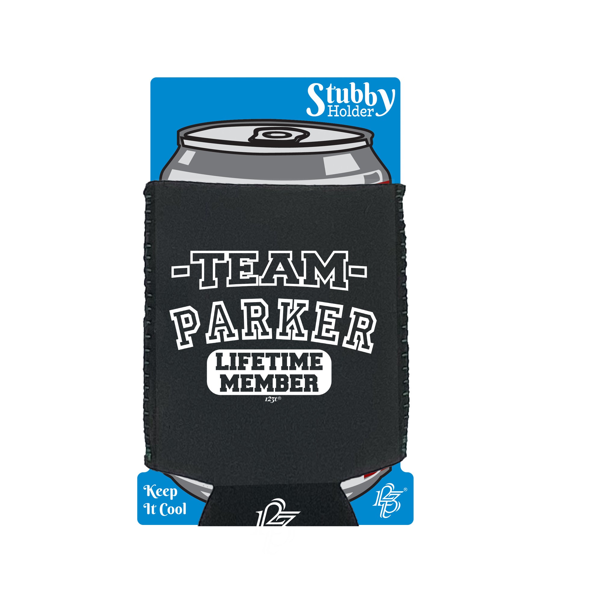 Parker V2 Team Lifetime Member - Funny Stubby Holder With Base