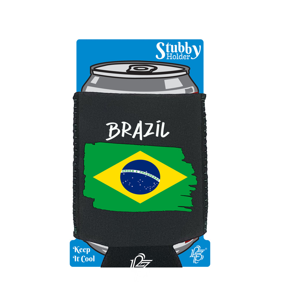 Brazil - Funny Stubby Holder With Base
