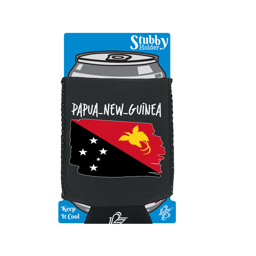 Papua New Guinea - Funny Stubby Holder With Base