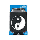 Yin Yang Dripping - Funny Stubby Holder With Base