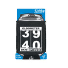 Oldometer 39 40 Days - Funny Stubby Holder With Base