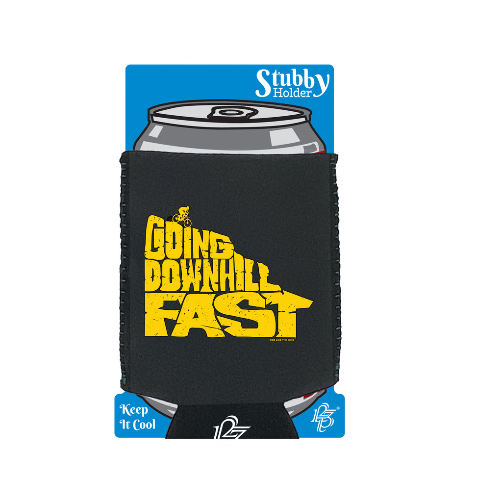 Rltw Going Downhill Fast - Funny Stubby Holder With Base