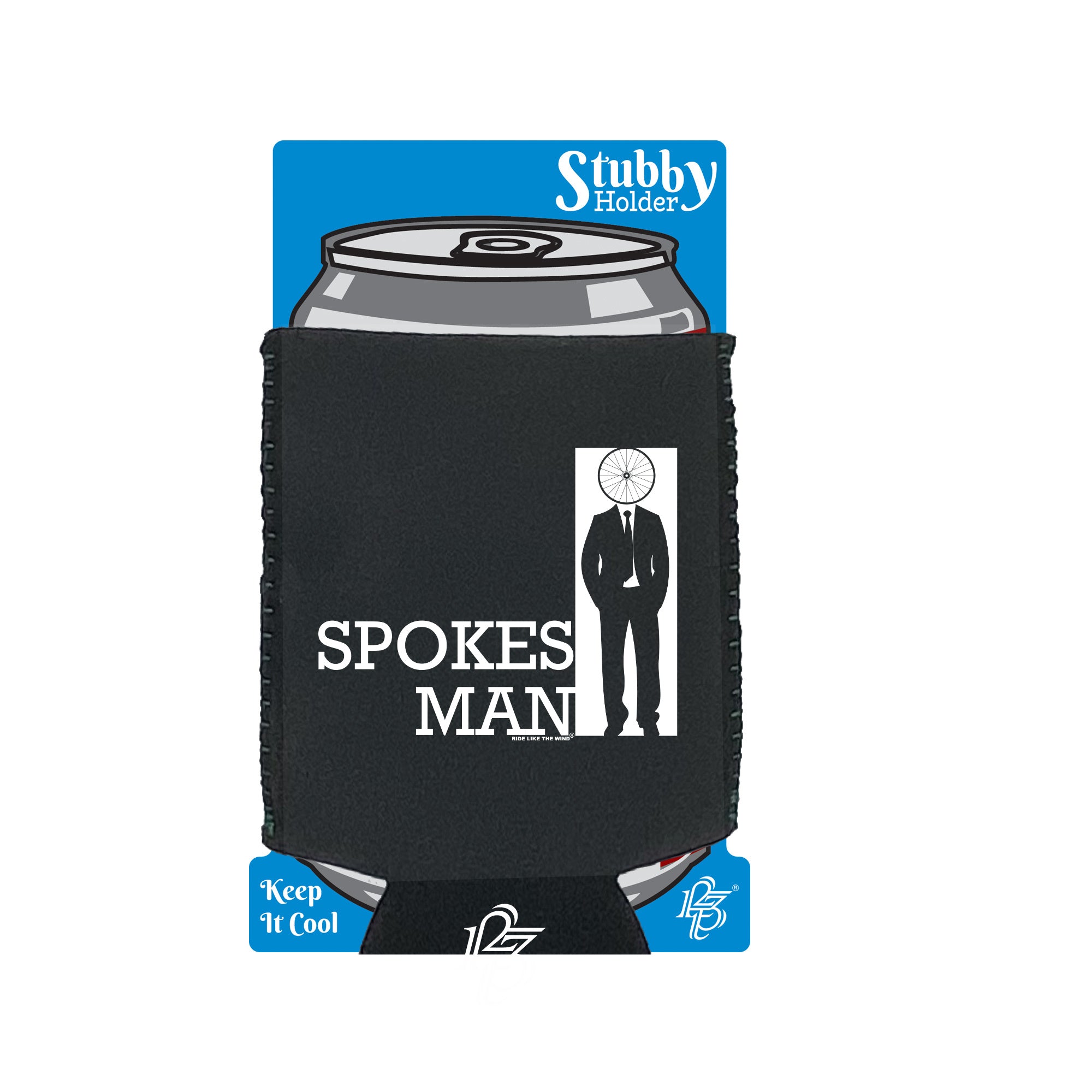 Rltw Spokes Man - Funny Stubby Holder With Base