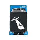 Ufo Abduction White - Funny Stubby Holder With Base