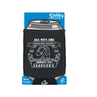 Febuary Aquarius Birthday All Men Are Created Equal - Funny Stubby Holder With Base