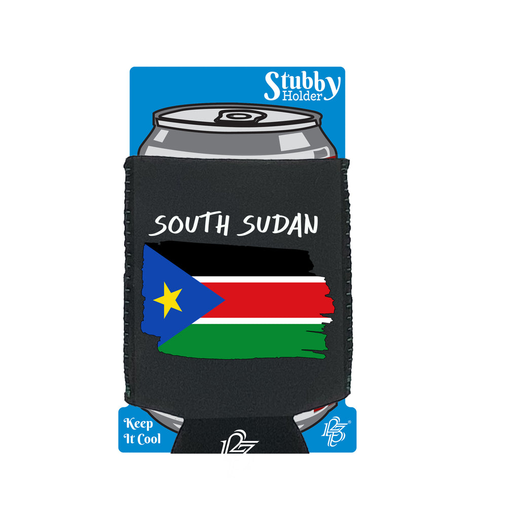 South Sudan - Funny Stubby Holder With Base