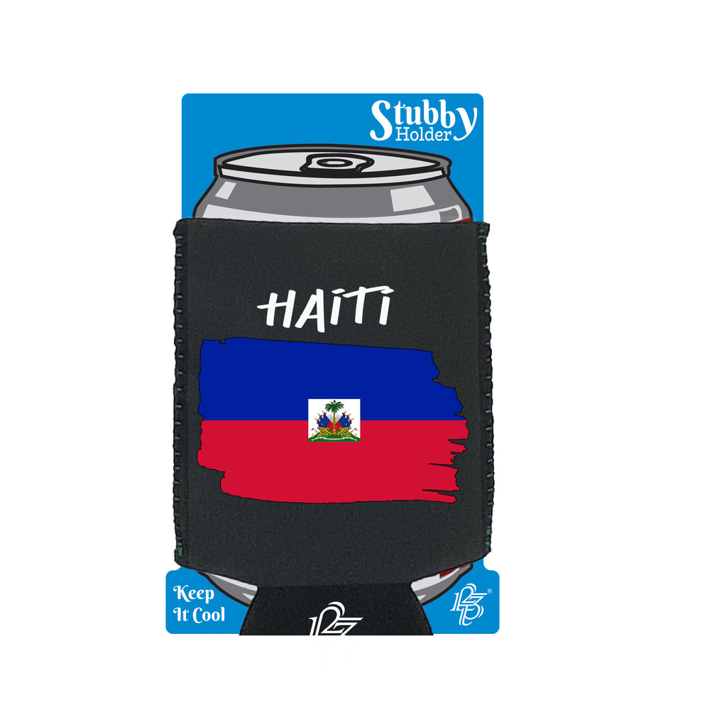 Haiti - Funny Stubby Holder With Base