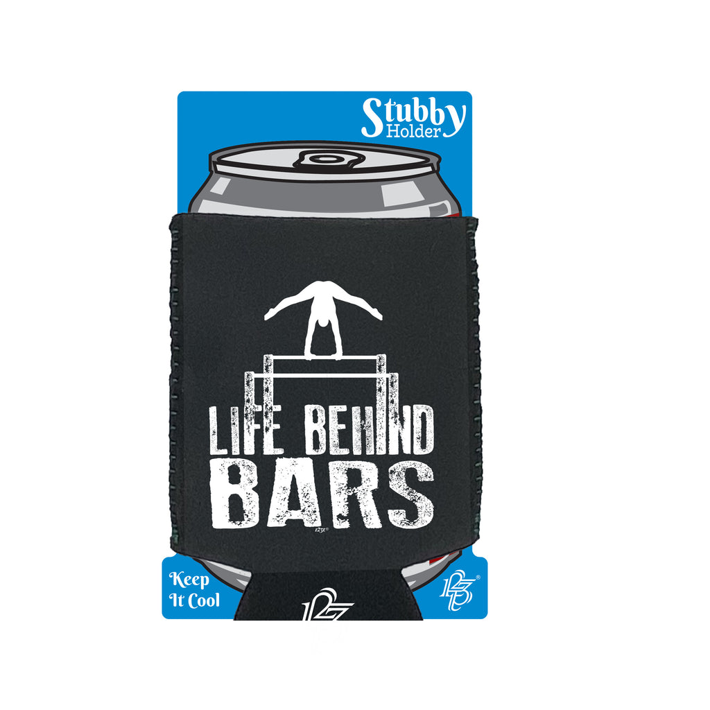 Life Behind Bars Gymnast - Funny Stubby Holder With Base