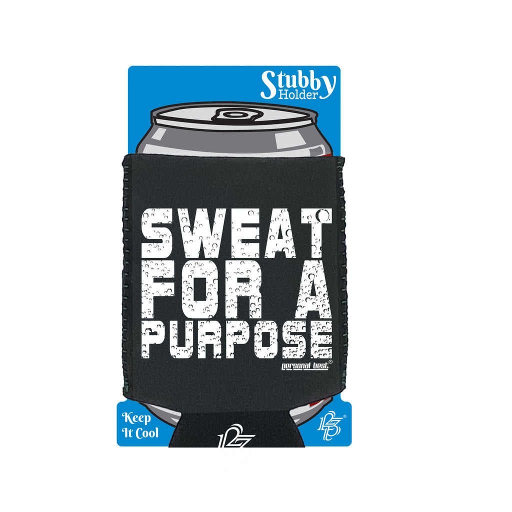 Pb Sweat For A Purpose - Funny Stubby Holder With Base