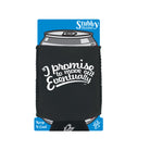 Promise To Move Out Eventually - Funny Stubby Holder With Base