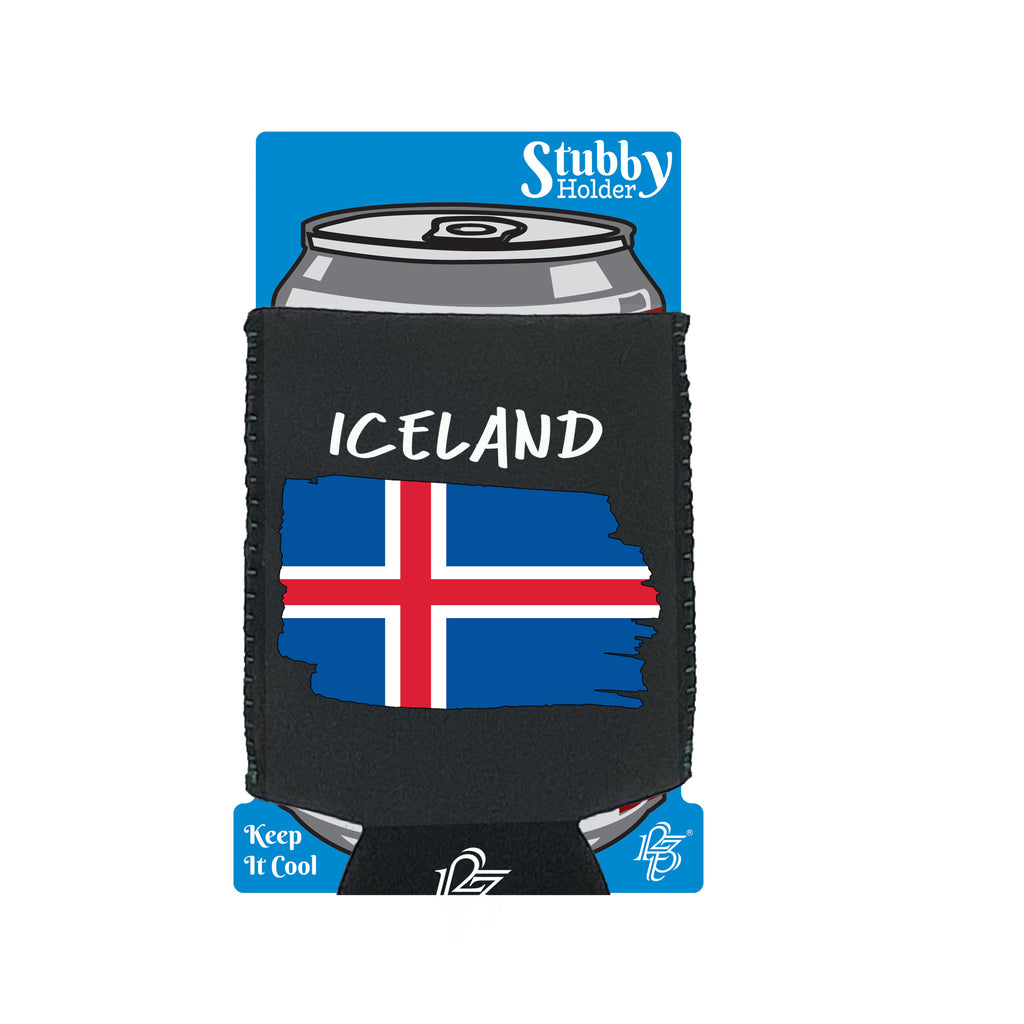 Iceland - Funny Stubby Holder With Base