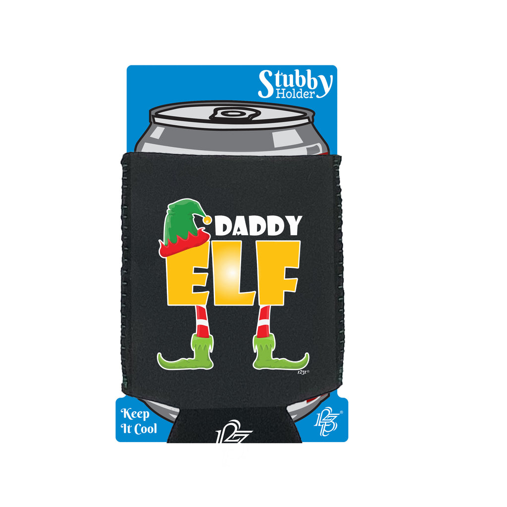 Elf Daddy - Funny Stubby Holder With Base