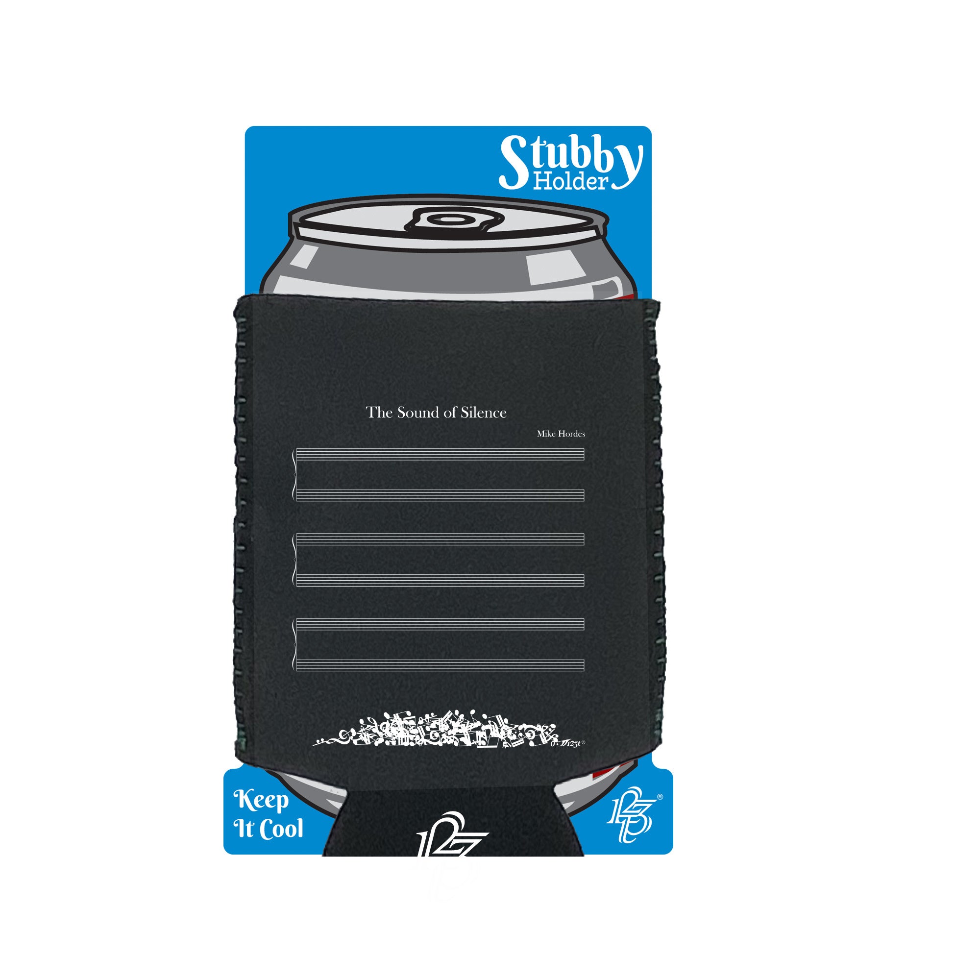 The Sound Of Silence - Funny Stubby Holder With Base