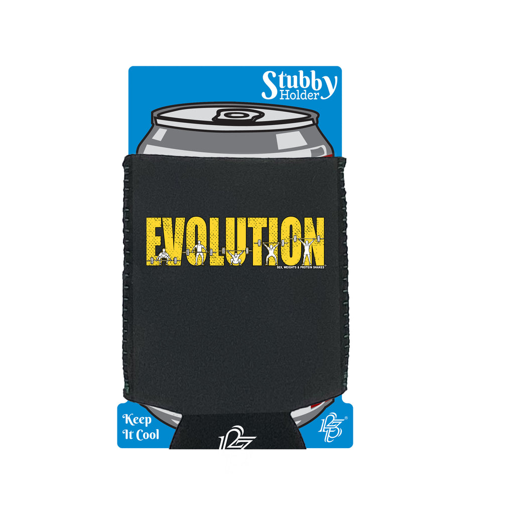 Evolution Gym - Funny Stubby Holder With Base
