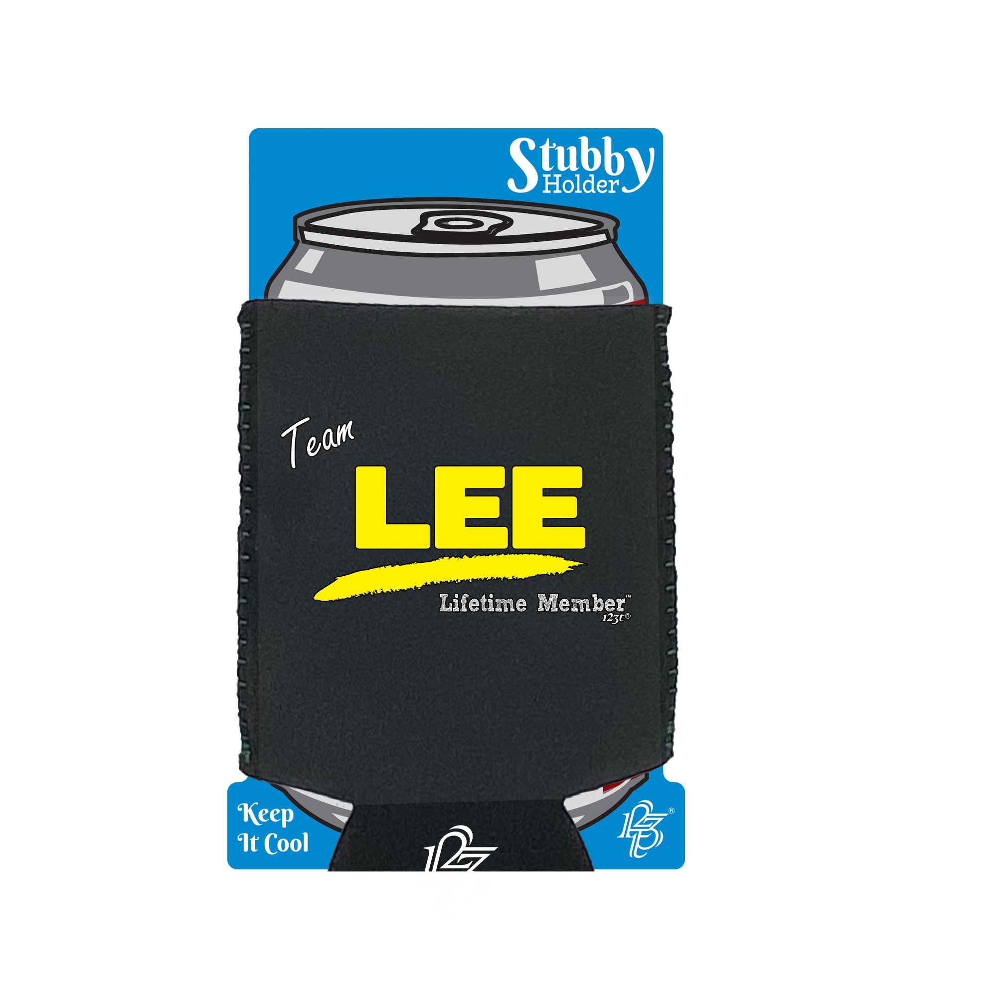 Lee V1 Lifetime Member - Funny Stubby Holder With Base